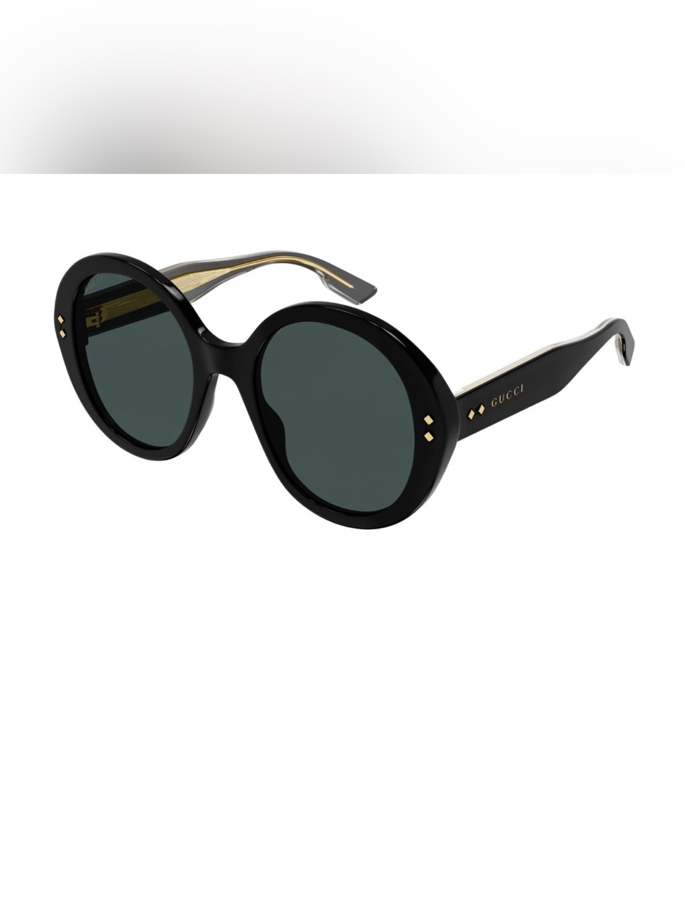 Gucci black oversized round sunglasses GG1081S